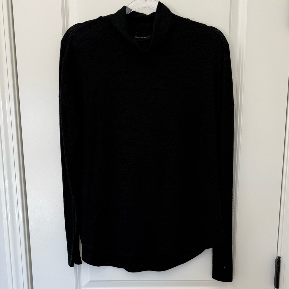 Banana Republic Black Cowl Neck Sweater